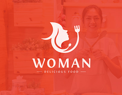 Food Logo | Restaurant Logo | Woman Food Logo | Cook