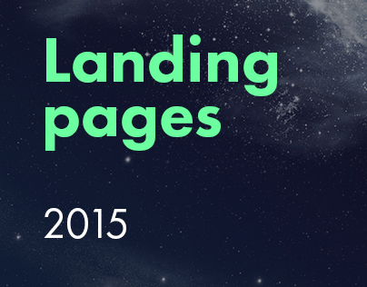 Landing pages, 2015