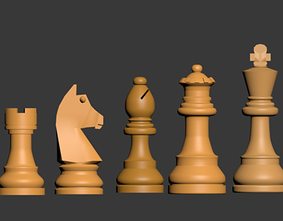 Chess piece modelling