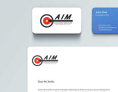 AIM Cleaning Service Branding