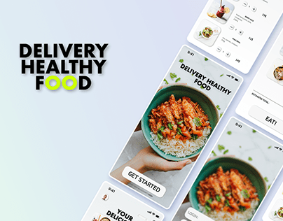 Design mobile app delivery healthy food