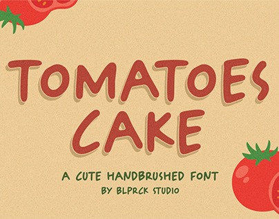 Tomatoes Cake | FREE FONT