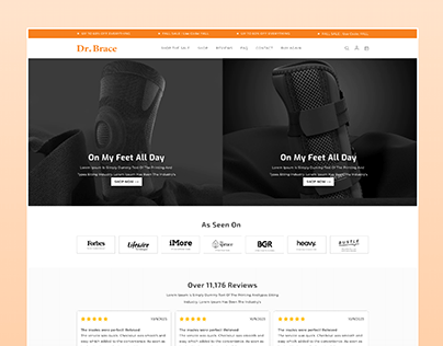 Knee Brace Website Design