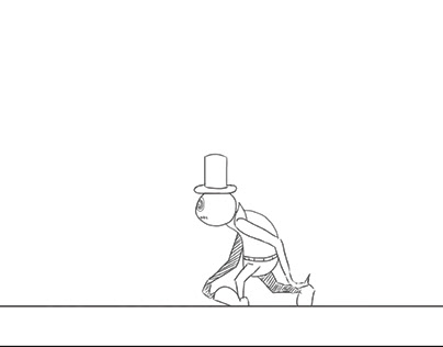 Zombi colonel walking cycle (frame by frame animation)