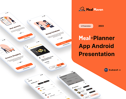 Android App UI : Meal Maven - Meal Planner App
