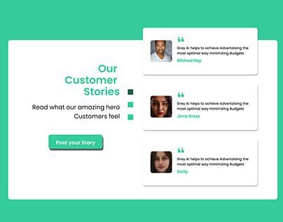 Testimonials for Landing Page - Customer Review