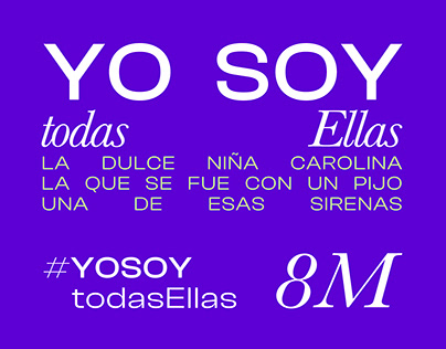 #YOSOYtodasEllas - 8M campaña publicitaria