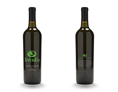 Invidia Wine Bottle Labels