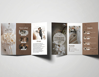 Agencja ślubna - broszura składana