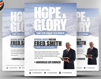 Hope And Glory Flyer Template