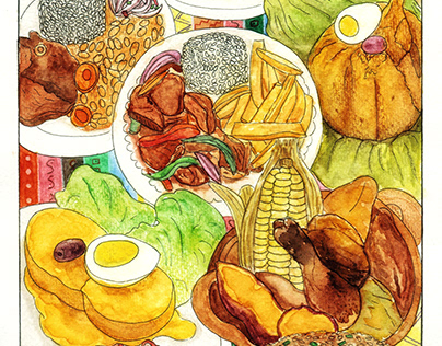 Ilustracion comidas (PERÚ)