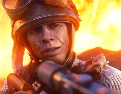 Battlefield V gaming motion poster/Banner.