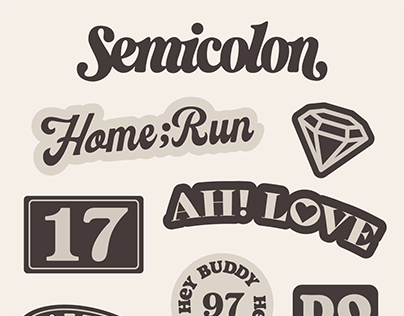 SVT Semicolon Stickers