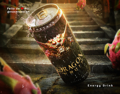 Dragon Fruit Energy Drink - Manipulação de imagens