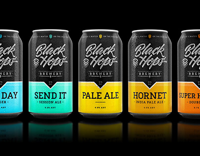 New Black Hops Brewery Packaging