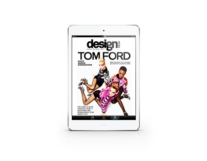 Design Week Tom Ford - Digital Magazine (Uni Project)