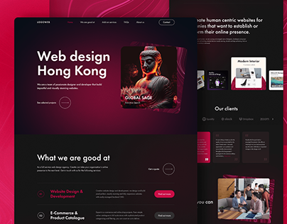 Web Agency homepage design