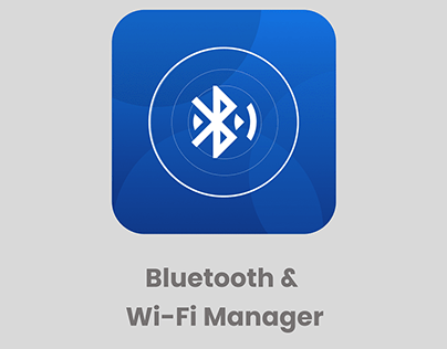Bluetooth & Wi-Fi Manager Android IOS App Design