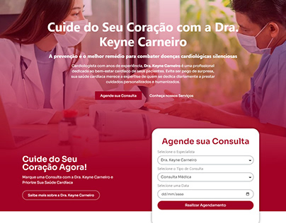 Landing Page - Dra Keyne Carneiro