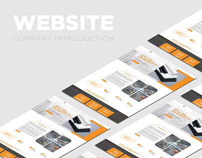 Company introduction website interface