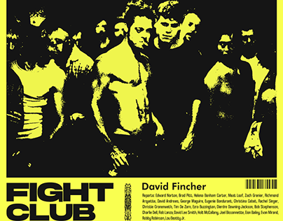 Fight Club Brutalism Style Poster 2nd Version