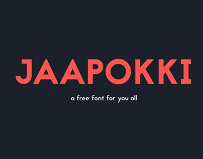 Jaapokki clean lines Free Font