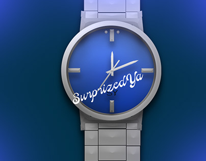 Blue Classical Watch