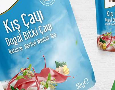 Natural Herbal Tea Packaging Design