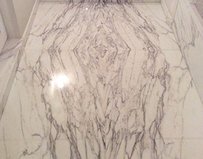 Badezimmer aus Statuario Marmor
