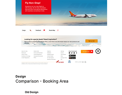 Case Study - Air India Landing Page Redesign
