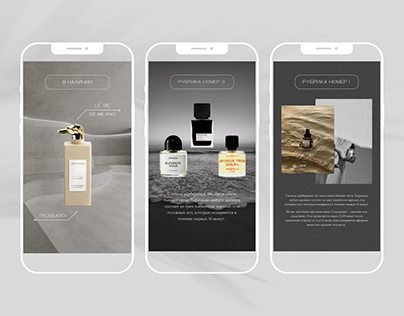 Instagram Stories Design for Niche Perfumery Store