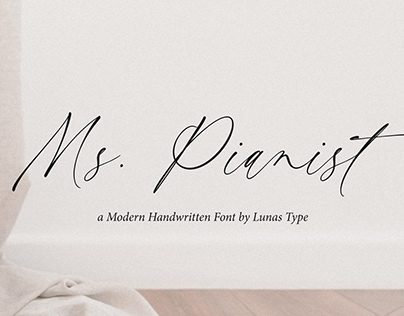 Ms. Pianist Modern Handwritten Font