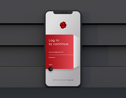 Crimson App UI Design