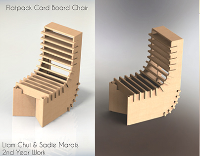 Flatpack Card Board chair