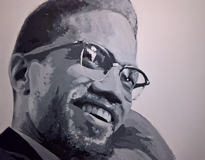 El-Hajj Malek El-Shabazz
Malcolm X
Acrylic Painting