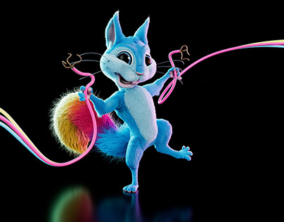 Snippy the Squirrel 3d Character Design and Creation