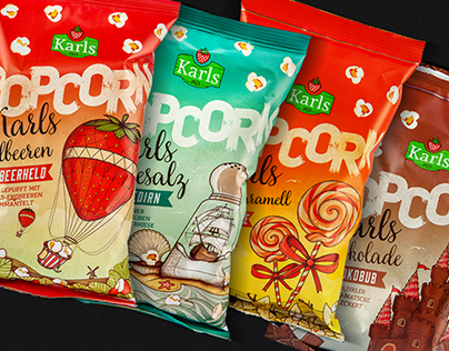 Karls Popcorn - Package Design