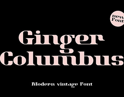 Ginger Columbus Modern Vintage Font