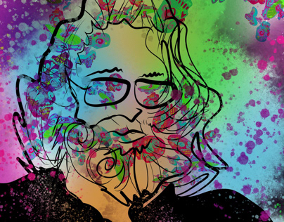 Jerry Garcia psychedelic art
