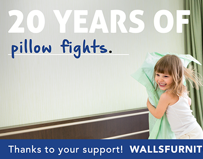 Walls Furniture 20 Year Anniversary Campaign