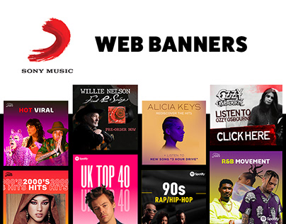 Sony Music Web Banners | Digital