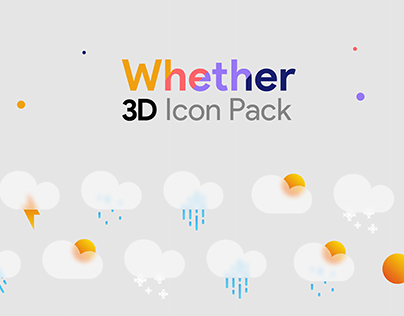 Whether 3D Icon Pack | Free Download