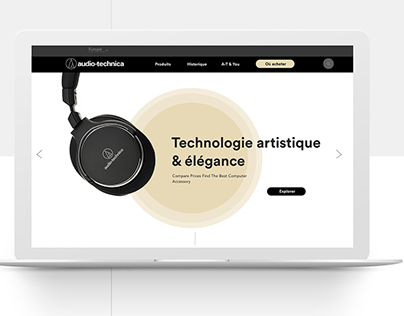 AUDIO-TECHNICA | Website Redesign Concept