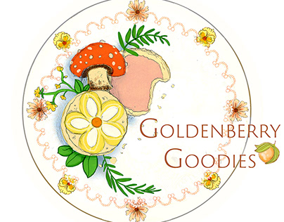 Goldenberry Goodies logo design