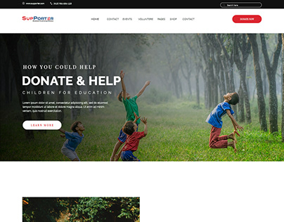 Donate & Help Web UI/UX