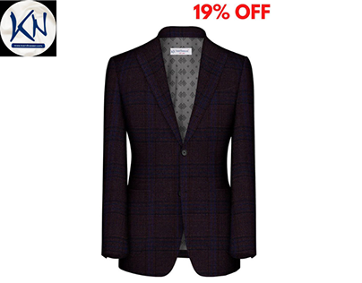 Brown Check Two Piece Suit