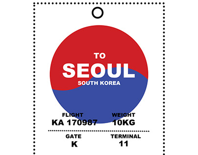 Korea Luggage Tag