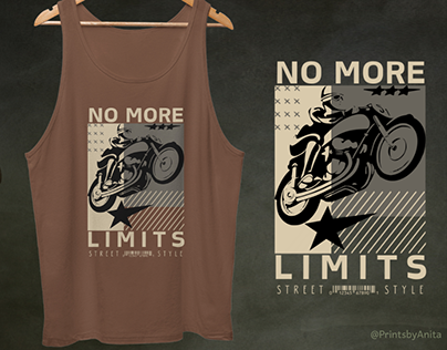 No More Limits-Streetwear Motorbike Design