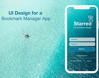 UI Design - Bookmark App