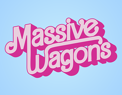 Massive Wagons Vs Barbie T-shirt Artwork